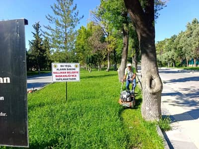 Çayırhan Mahallemizde yeşil alanlarımızda bakım ve çim biçme çalışmaları tüm hızıyla devam ediyor.